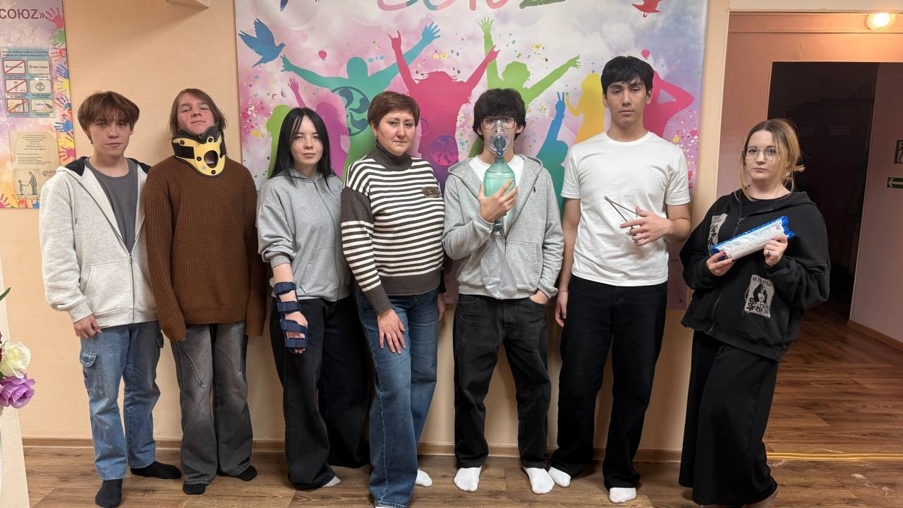 Встреча медицинского класса с медицинской сестрой.